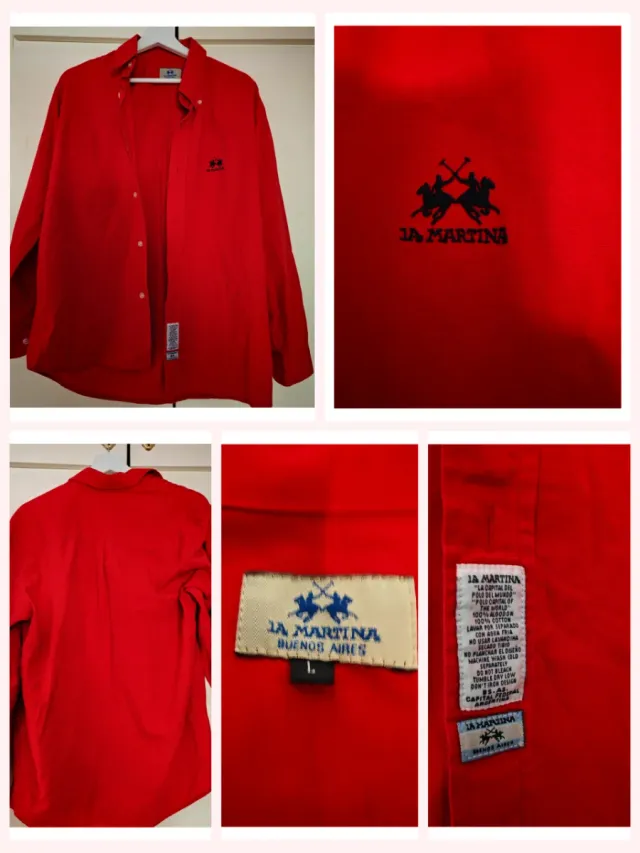 Camisa La Martina Roja Talla L