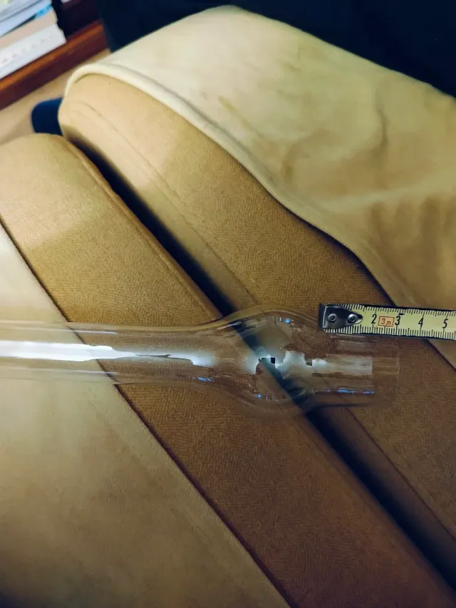 Tulipa de cristal para quinqué