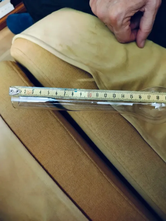 Tulipa de cristal para quinqué