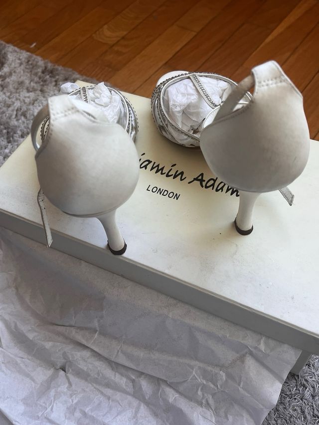 Zapatos de fiesta Benjamin Adams plateados