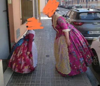 Traje Fallera Adulta, manteletas y aderezo