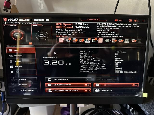 Pack MSI Z370 + I7-8700 + 16Gb DDR4