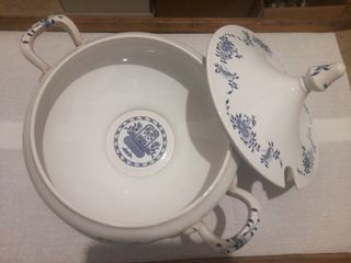 Zuppiera in porcellana Laveno Diamond Stone