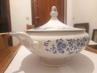 Zuppiera in porcellana Laveno Diamond Stone