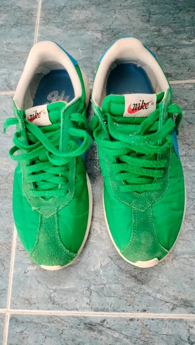 Zapatillas Nike verdes y azules