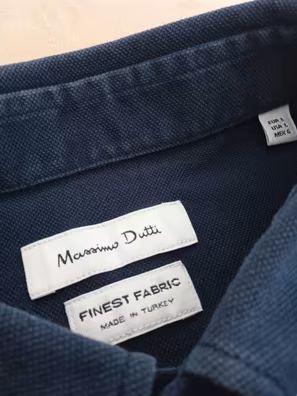 Camisa Massimo Dutti azul Talla L