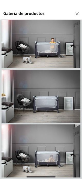 Cuna de viaje/parque con colchón Acus