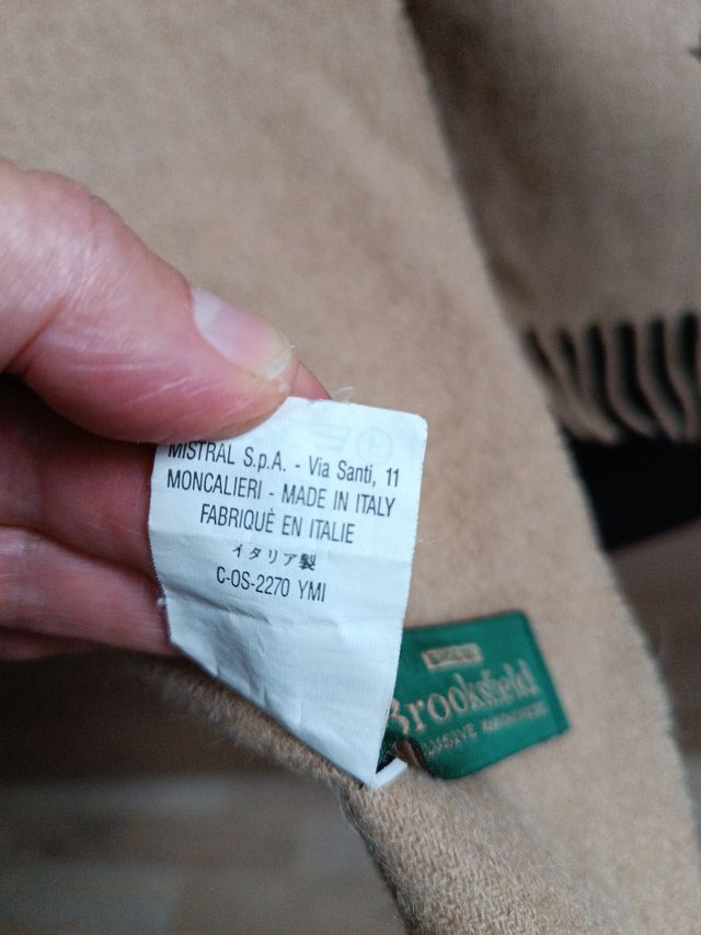 Sciarpa lana Brooksfield beige