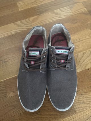 Zapatillas Ganso Marrones y Blancas