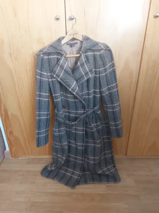 Abrigo Zara cuadros mujer