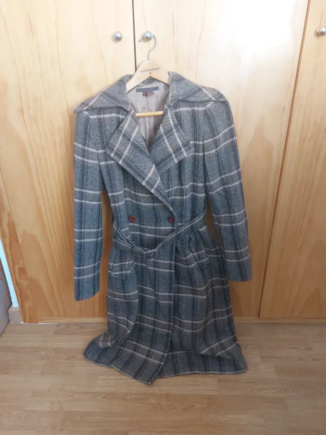 Abrigo Zara cuadros mujer