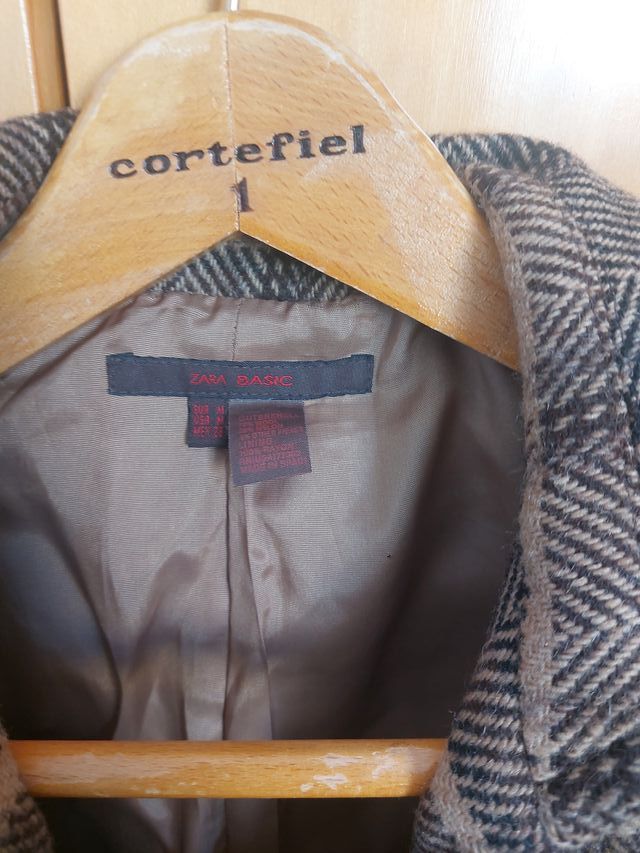 Abrigo Zara cuadros mujer