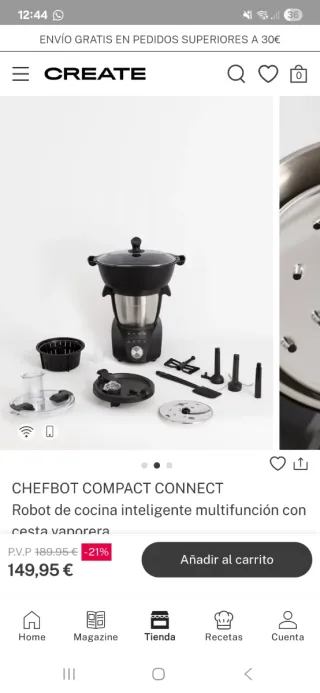 Robot Cocina CHEFBOT COMPACT CONNECT