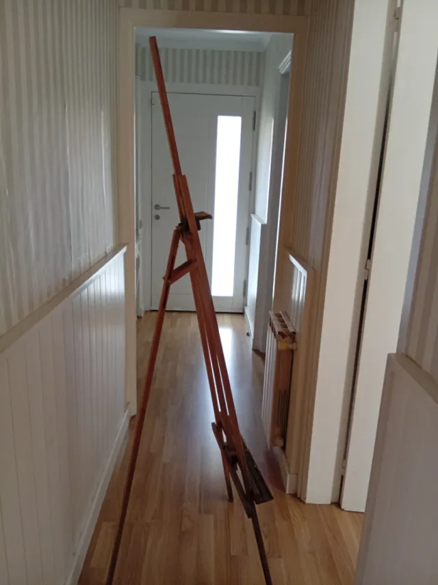 Caballete de pintor de madera