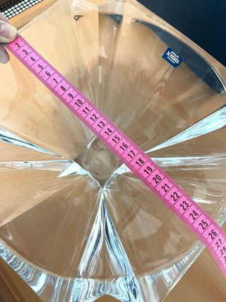 Centro Tavola Cristallo Bohemia 26cm Nuovo