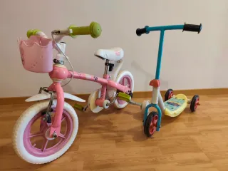 Bicicleta y Patinete Peppa Pig