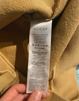 Felpa Gucci Marrone Originale al 100%