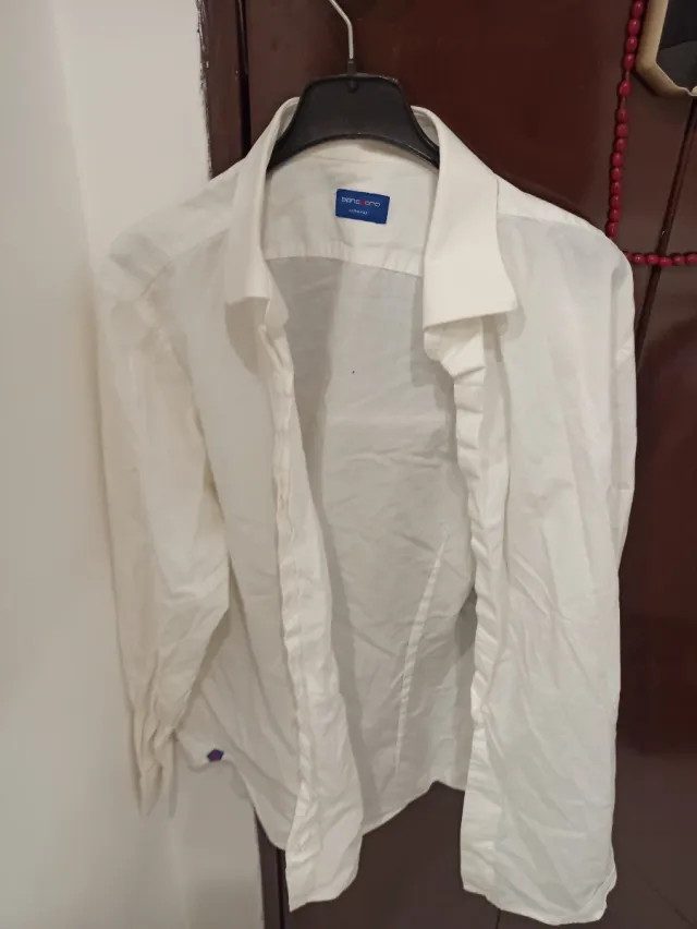 Camicia uomo Bianco e Nero bianca