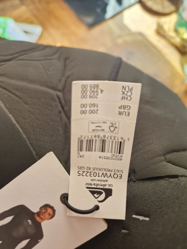 Traje Neopreno Quiksilver 5/4/3mm Hombre talla S