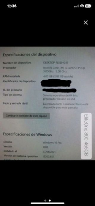 HP Ordenador Todo en Uno 23