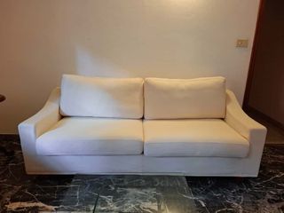 Divano Letto Bianco/Panna Ottime Condizioni