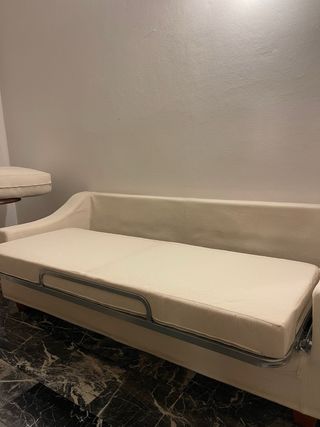 Divano Letto Bianco/Panna Ottime Condizioni