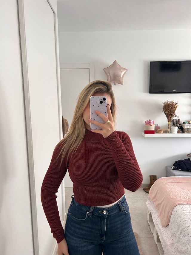 Jersey Zara brillo mujer talla S