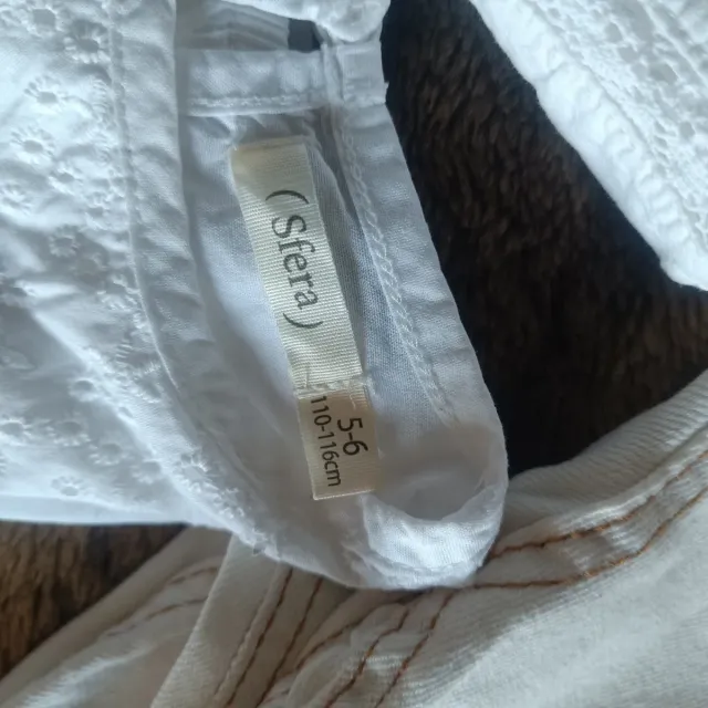 Lote niña 2 camisas  y pantalon 5-6 años