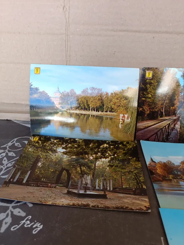 10 cartoline antiche di Aranjuez dagli anni '60 agli anni '80.