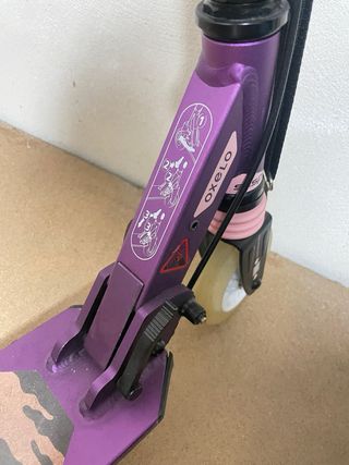 Patinete Oxelo morado niña