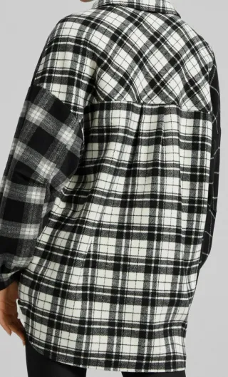 Sobrecamisa cuadros Bershka