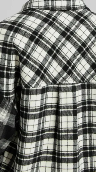 Sobrecamisa cuadros Bershka