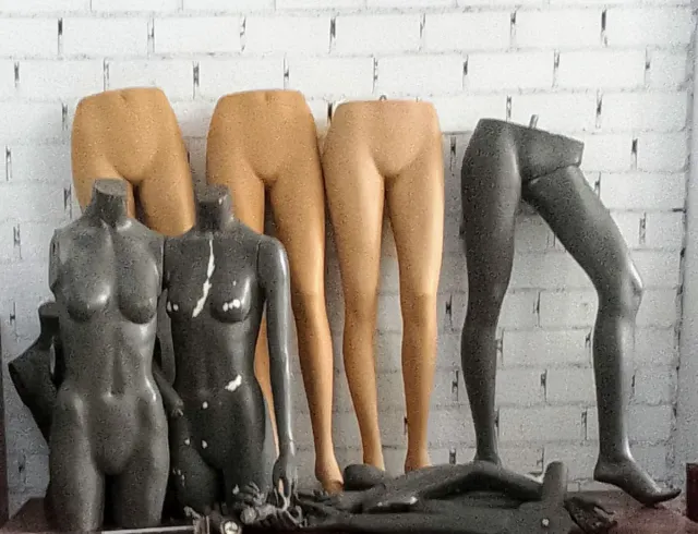 Maniquíes Torso y Piernas Beige  Brazos y manos