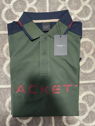 Polo Hackett Sport Verde y Multicolor