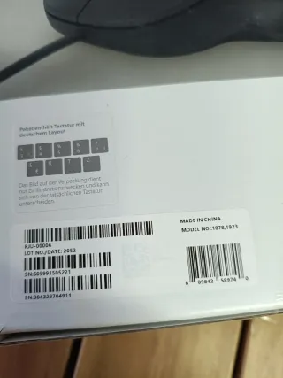 Teclado Ergonómico Microsoft y ratón Alemán