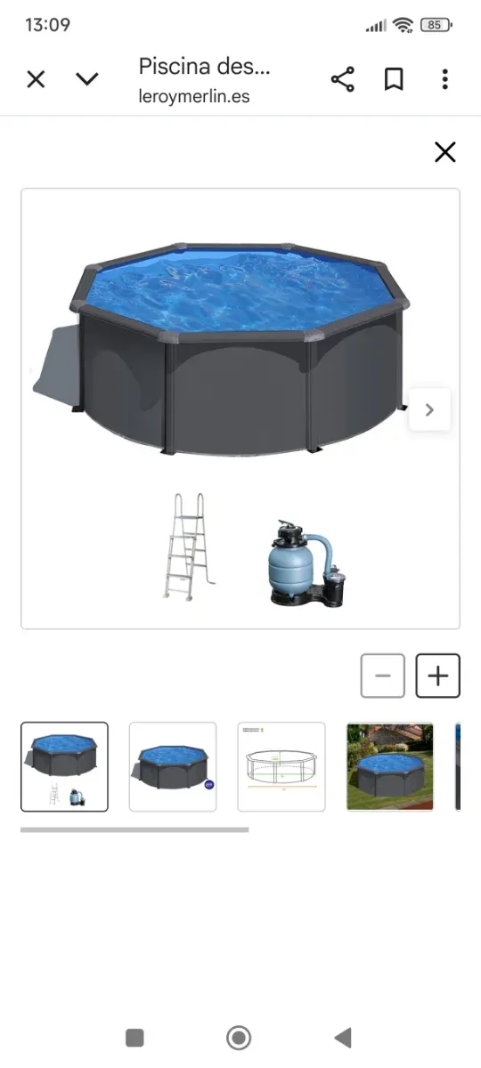 Piscina redonda GRE 3m x 1.20m nueva