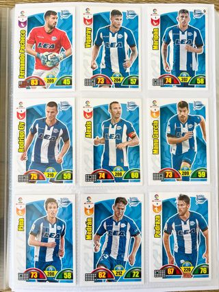 Lote 18 cromos Deportivo Alavés Adrenalyn 2017-18