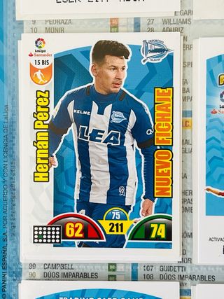 Lote 18 cromos Deportivo Alavés Adrenalyn 2017-18