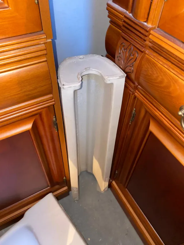 Lavabo de porcelana blanco roca