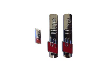 2 Logos S-Line Audi + 1 Logo Volante