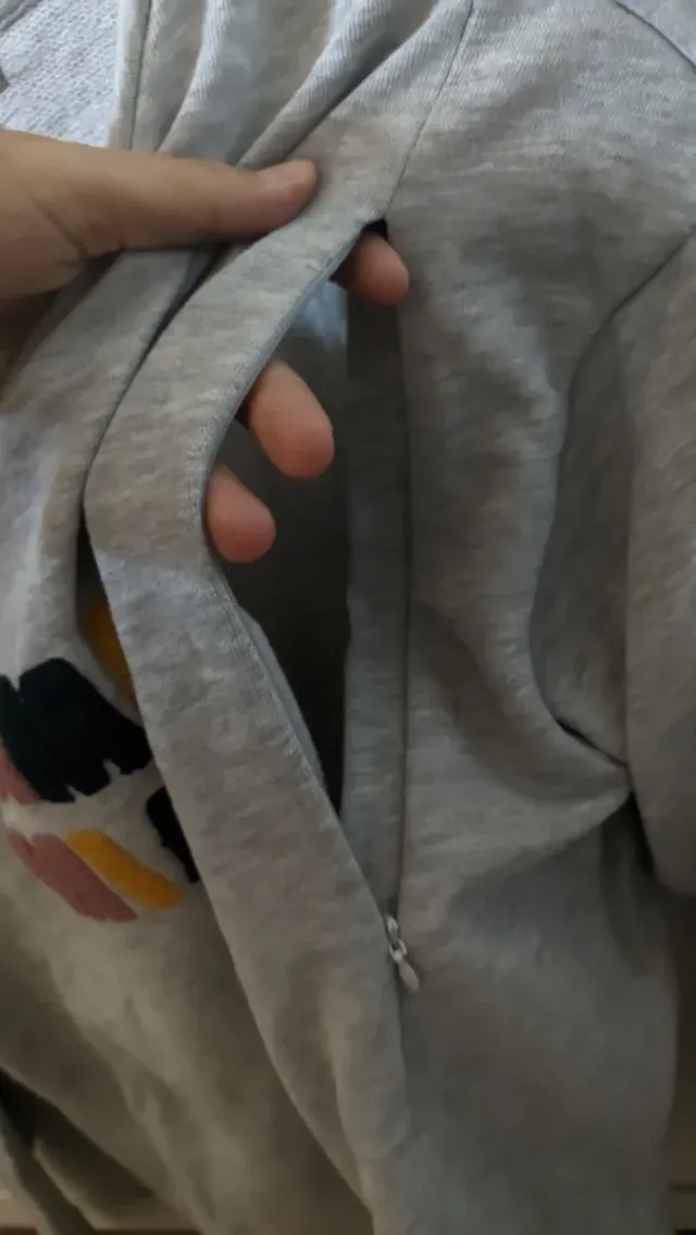 Maglione da allattamento grigio M