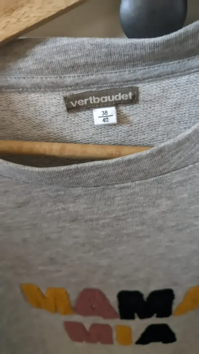 Maglione da allattamento grigio M