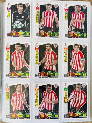 Lote 19 cromos Athletic Bilbao Adrenalyn 2017-18