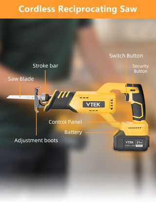 Sierra Sable Inalámbrica VTEK 21V