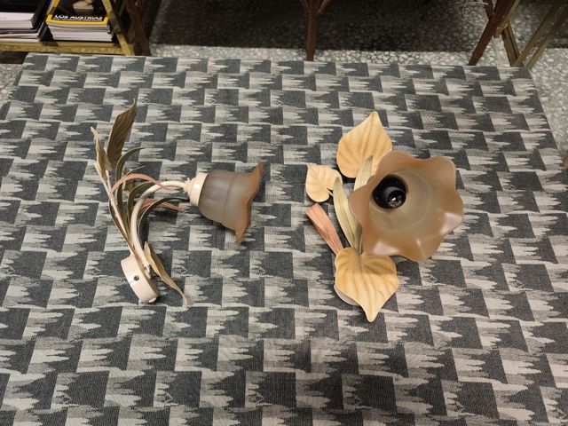 2 Apliques Vintage Flor