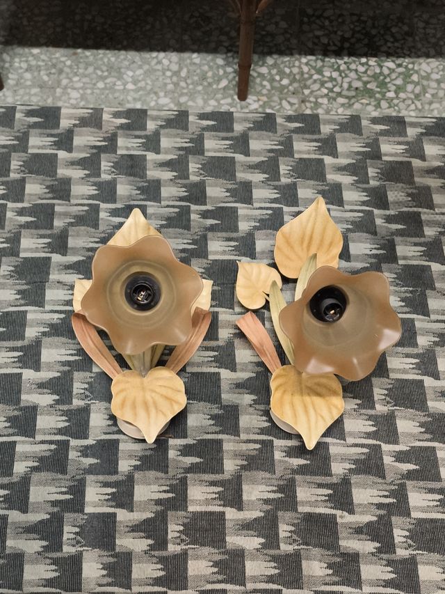 2 Apliques Vintage Flor