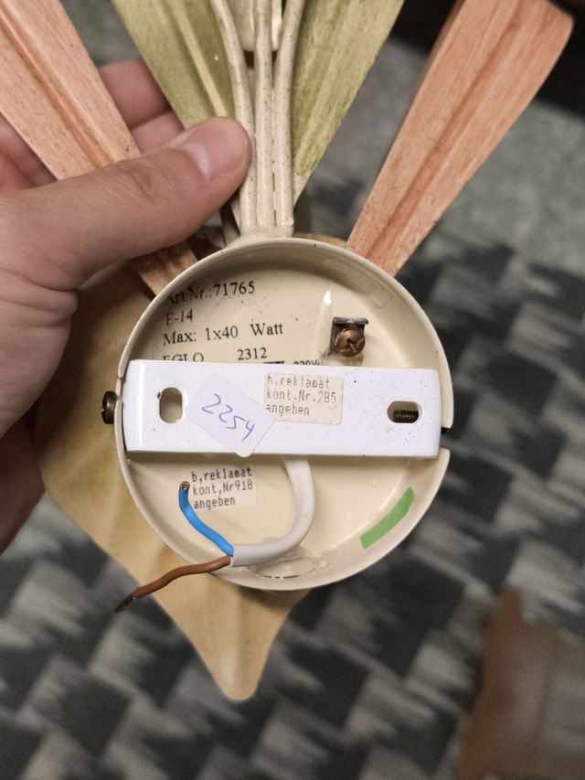 2 Apliques Vintage Flor