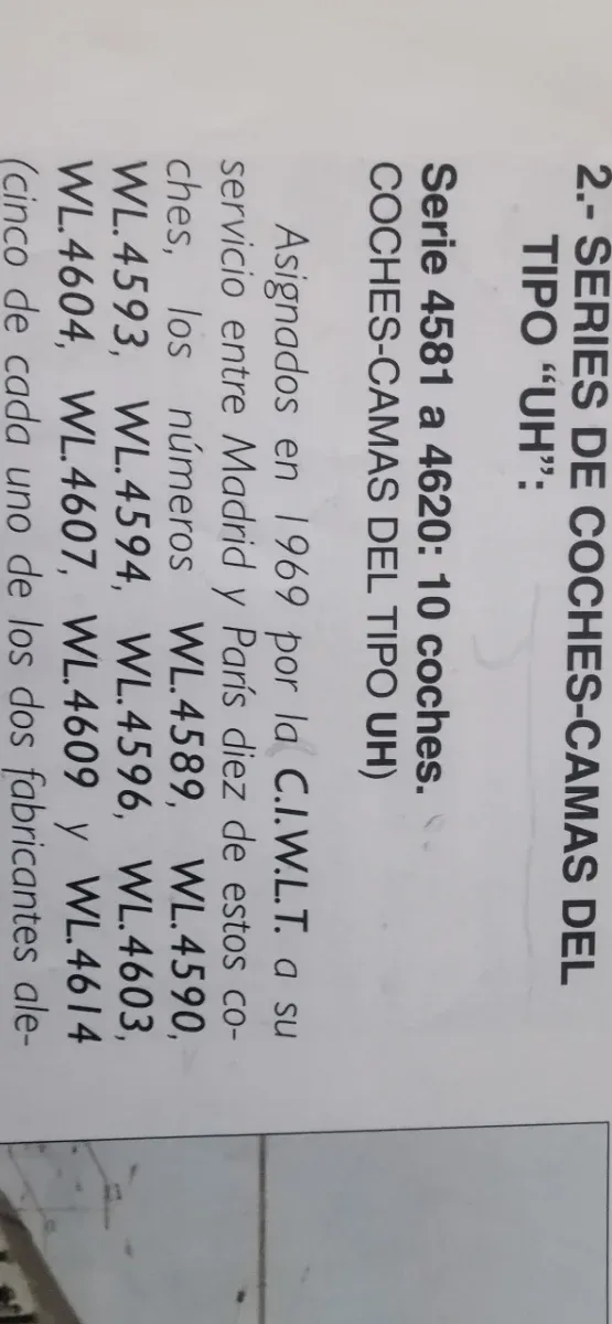 Coche cama tipo UH 4594 Puerta del Sol