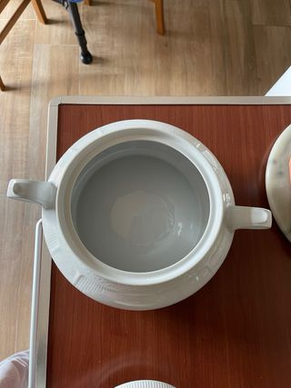 Zuppiera Fontebasso vintage in porcellana