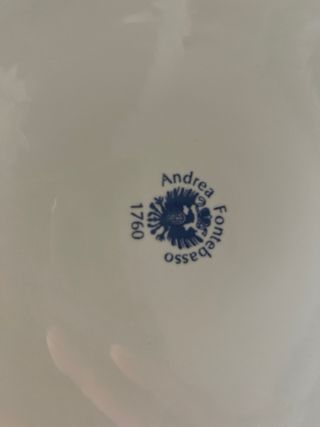 Zuppiera Fontebasso vintage in porcellana